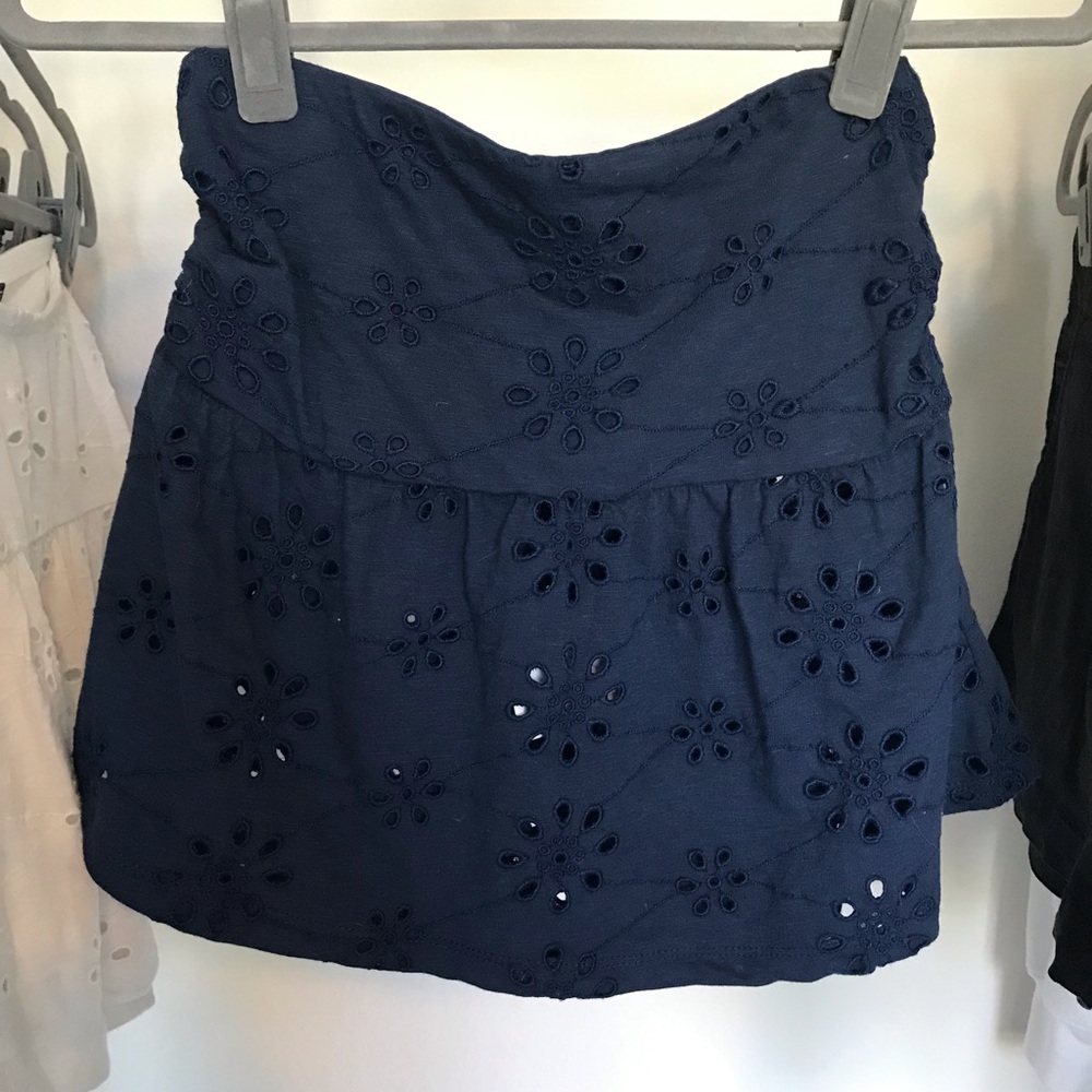 NWT American Eagle Outfitters Navy Blue Sunchaser Babydoll Tube top size medium